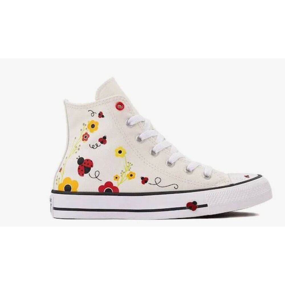 Kids Converse Chuck Taylor All Star Ladybug High Top Sneakers Size 4